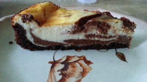cheesecake marbré chocolat