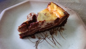 cheesecake marbré chocolat