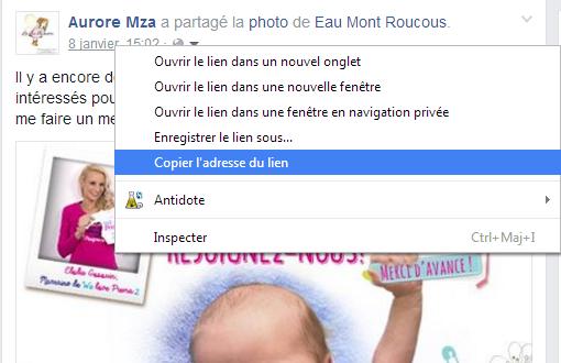 liens partage facebook