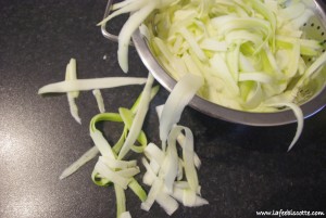 recette tagliatelle de courgette