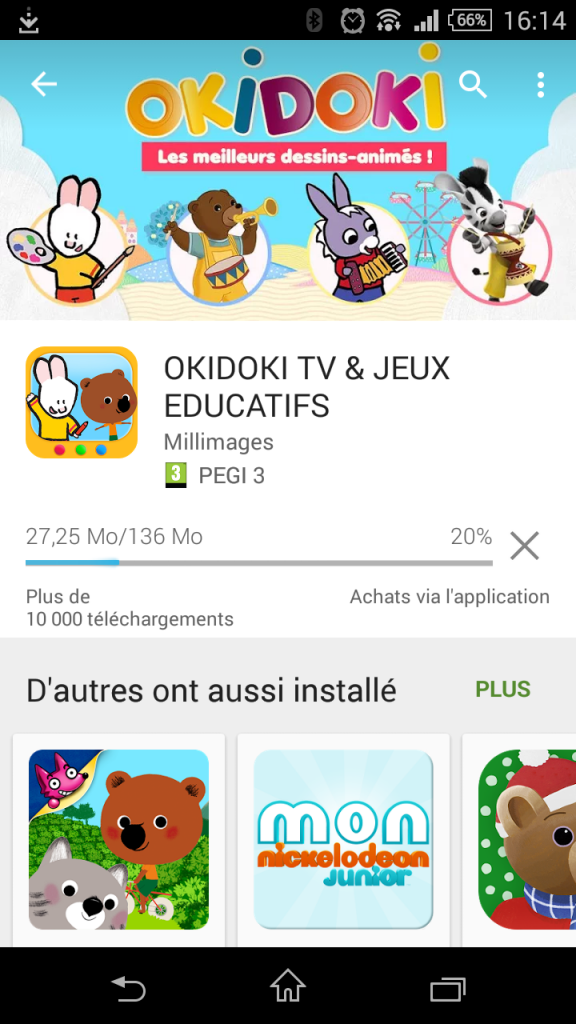 avis sur l'application OKIDOKI TV