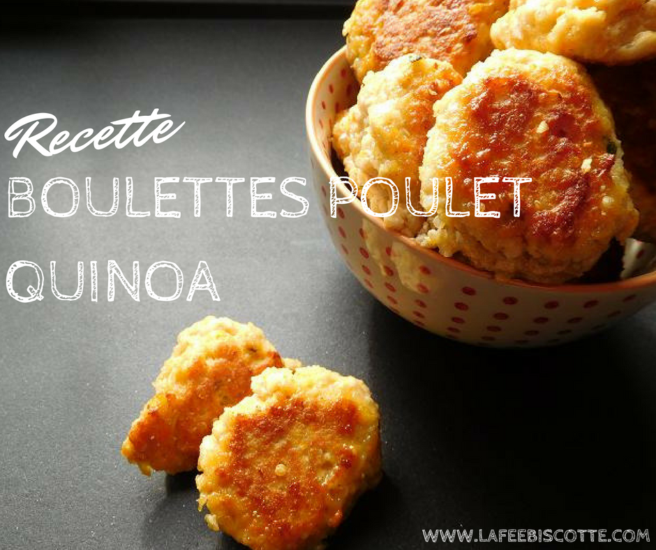 Recette boulette poulet quinoa carotte