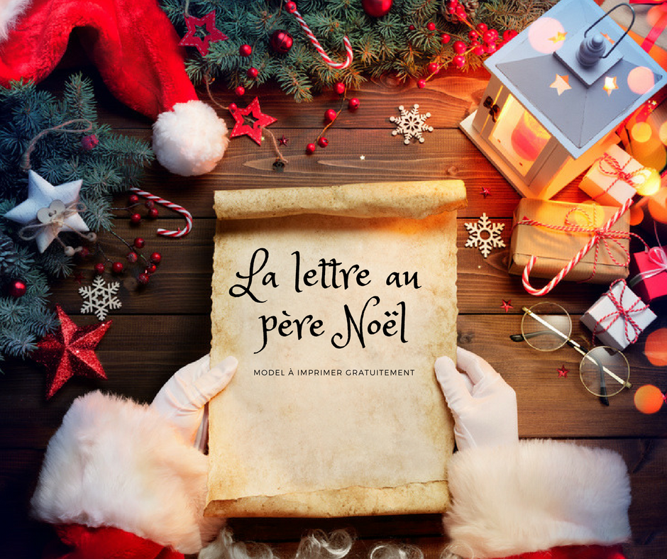 la lettre au pere noel a imprimer gratuit