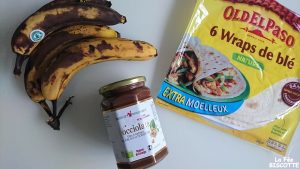 wrap sucré nutella banane