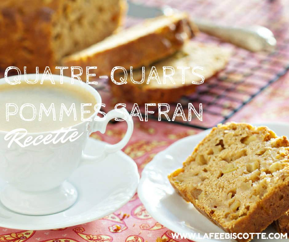 recette Quatre-quarts pommes safran