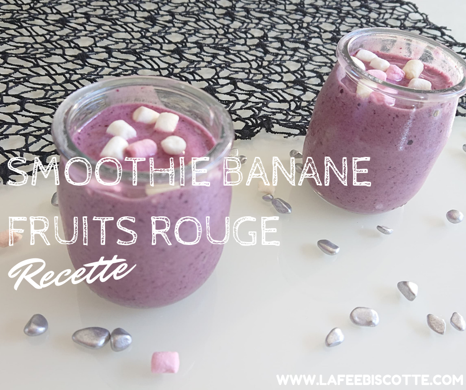 Recette de Smoothie banane fruits rouge