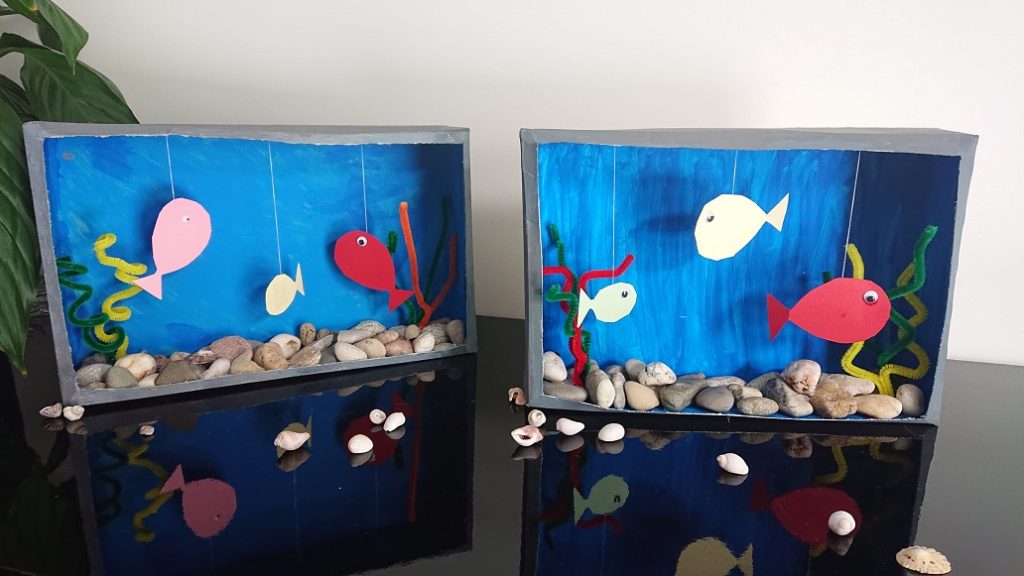 Activité manuelle Réaliser un aquarium La Fée Biscotte
