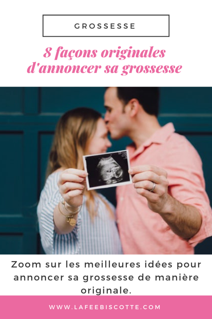 Carte mots croisés pour annonce ou demande originale - grossesse