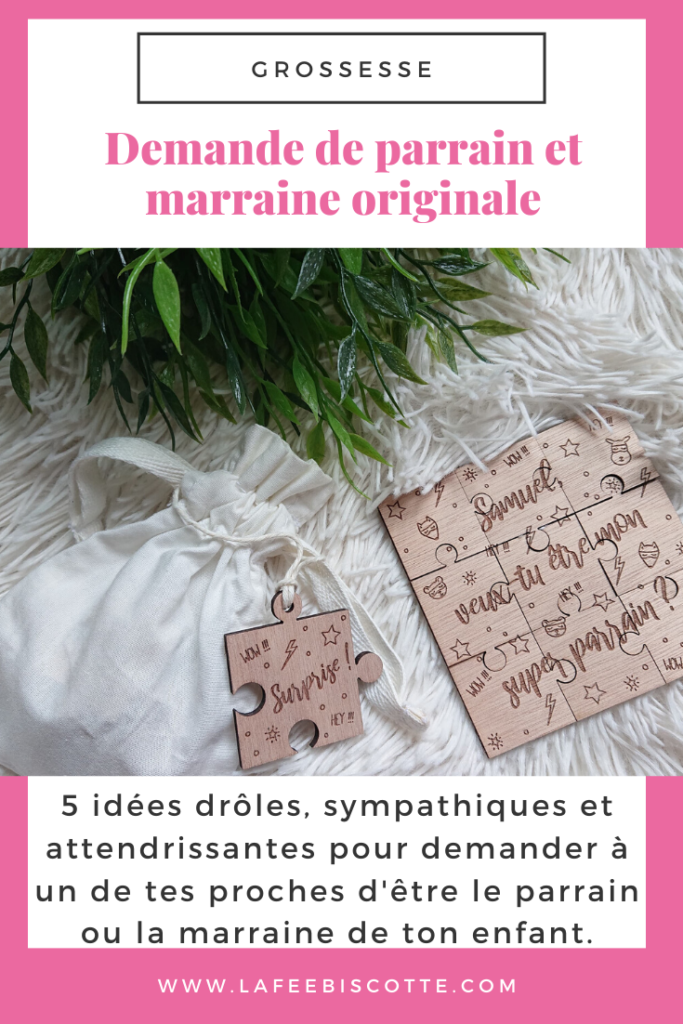 Demande surprise Parrain-marraine Couronne de fleurs