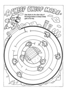 labyrinthe mario a imprimer