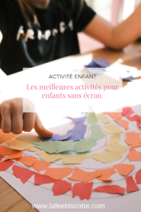 activité sans écran pour enfant