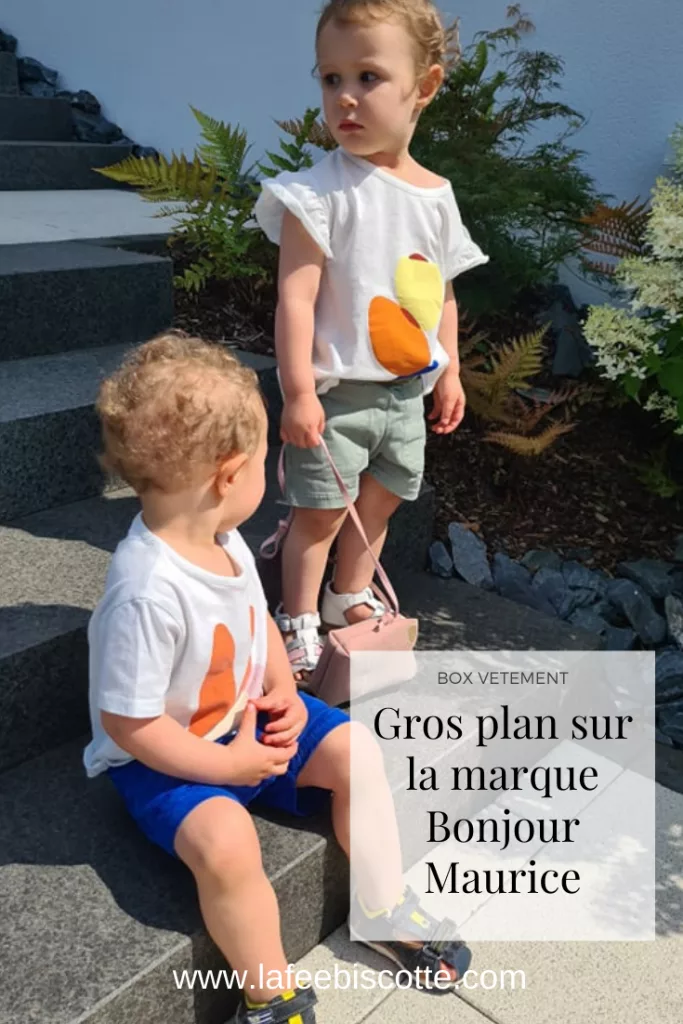 Gros plan marque Bonjour Maurice