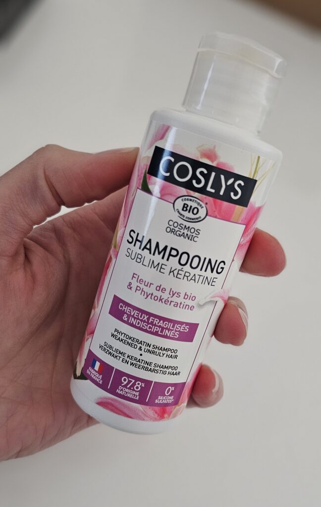 Shampooing sublime kératine bio Coslys – box beauté personnalisée Belle au Naturel