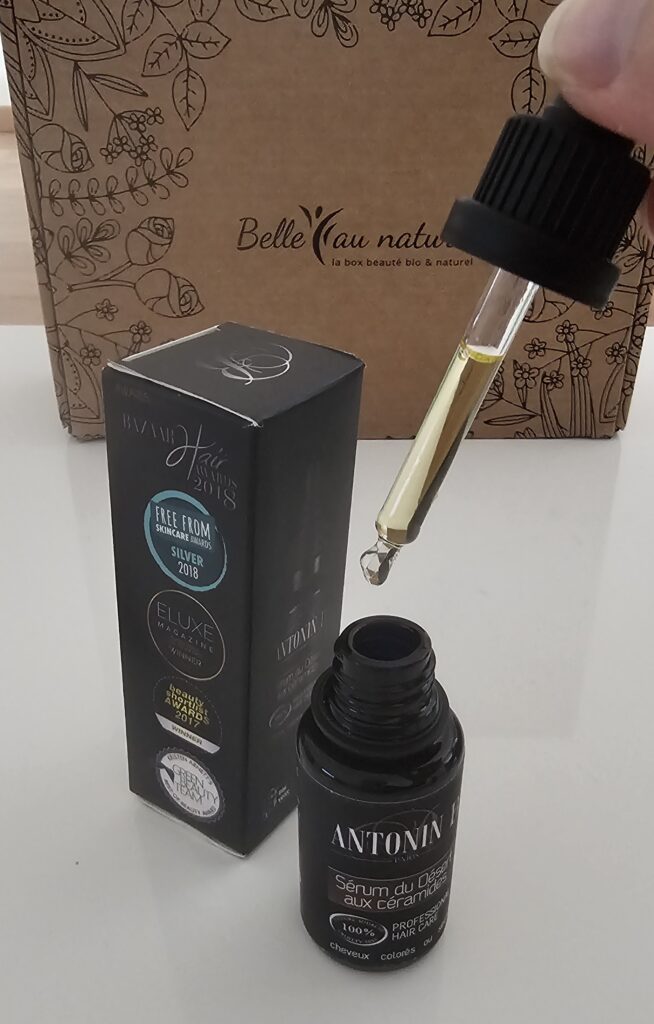 Sérum capillaire céramides bio Antoin B – box beauté Belle au Naturel